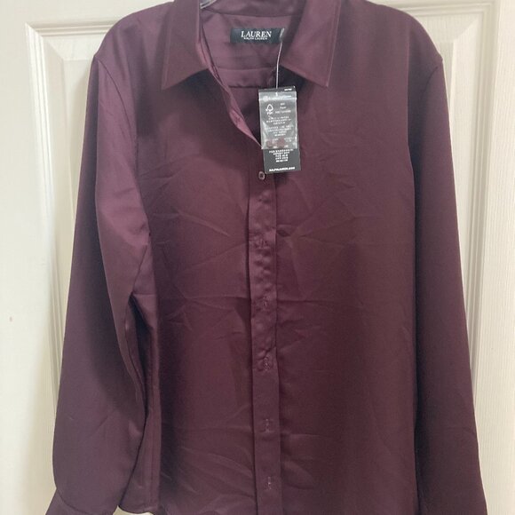 New Ralph Lauren Women's Button down blouse L - Picture 1 of 6